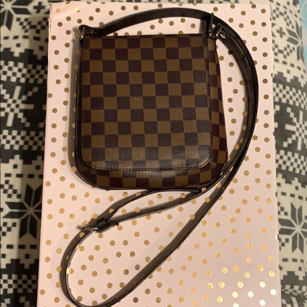 CheckerBoard style crossbody purse